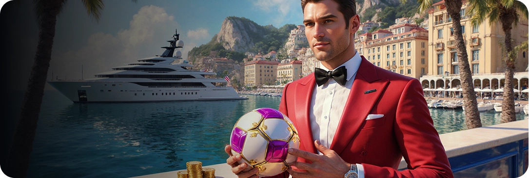 Stadium goal net bursting with live betting odds on Wonaco